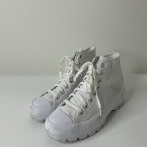 Converse Women's 10 Chuck Taylor All Star Lugged Sneaker White/Black/White